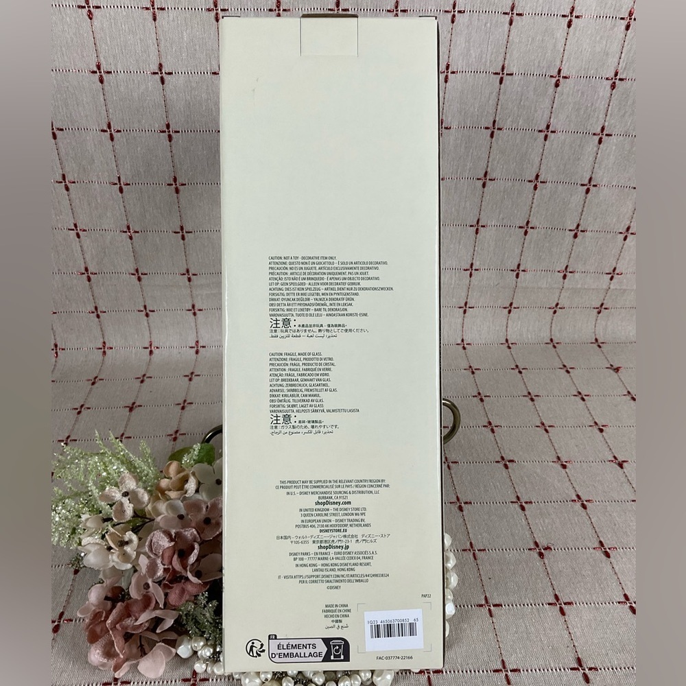 WDW Official Disney Mickey & Minnie Mouse Finial Glass Christmas Tree Topper New - Picture 5 of 7